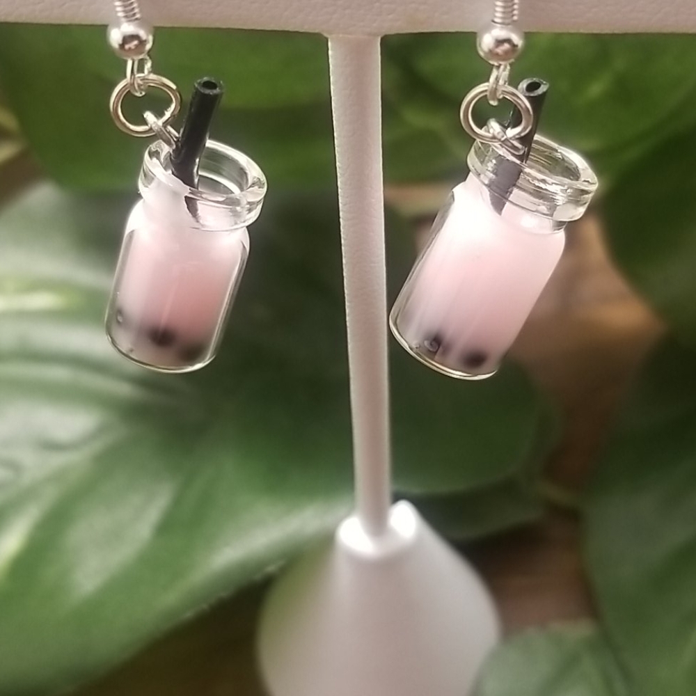 ✨Handmade✨ Boba Tea Earrings